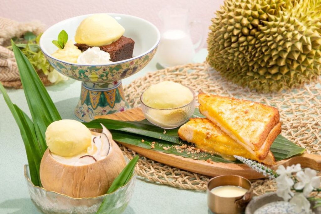 Auntie Malay durian dessert menu