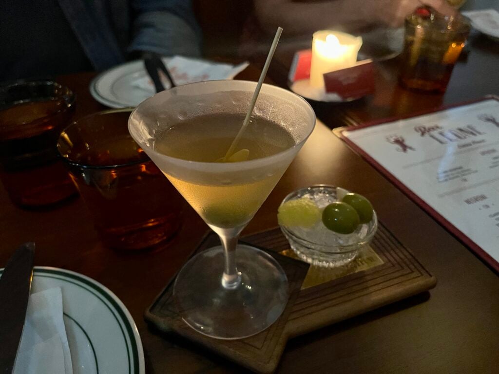 The Leone martini at Bar Leone